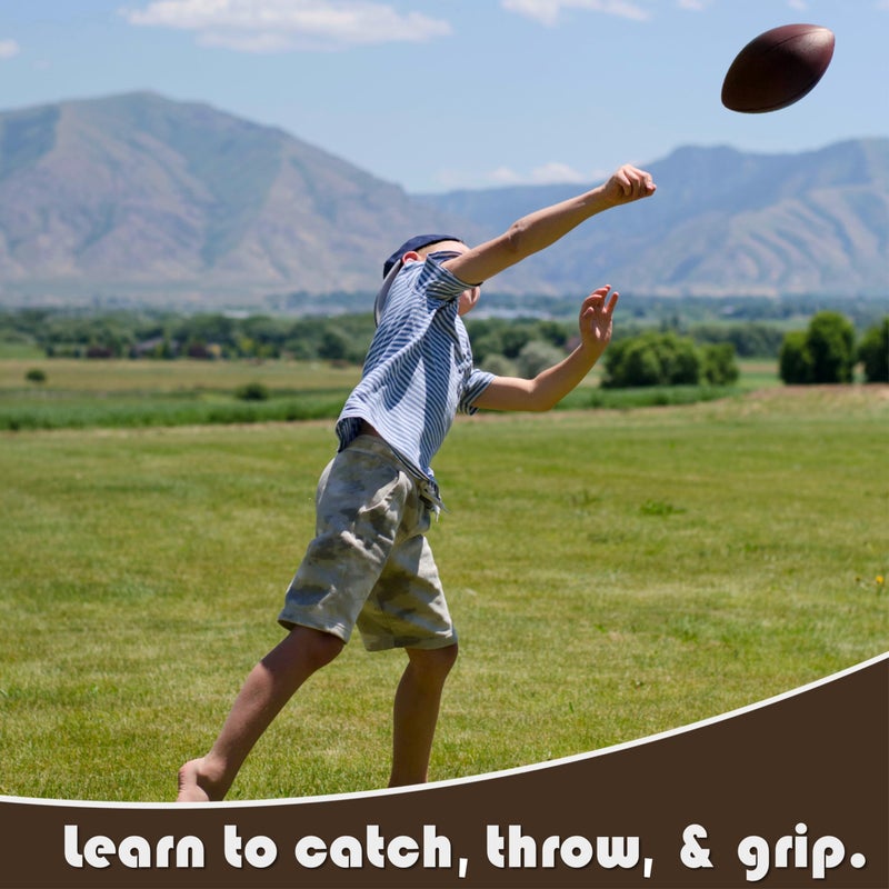 LMC Products Brown Foam Football for Kids - 9  inch Foam Football  Soft Kids Football - Image 5